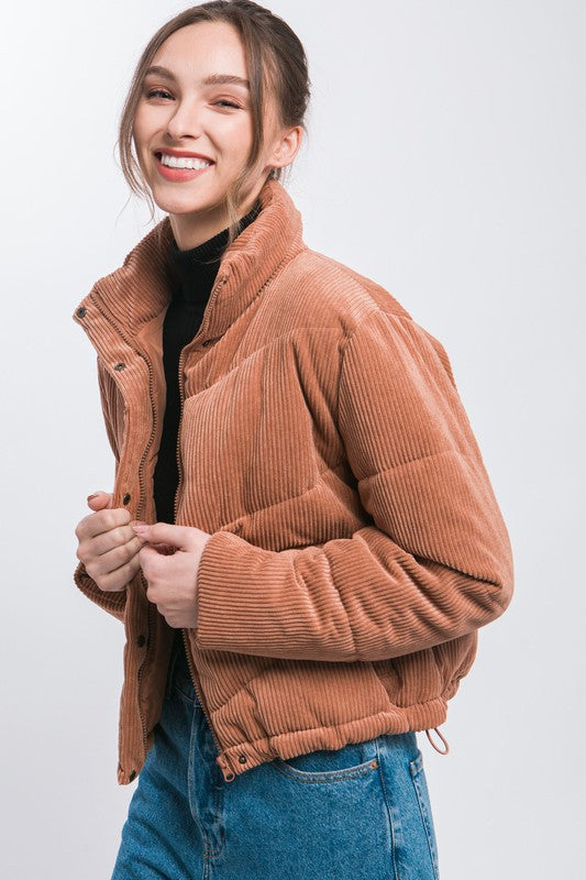 Allie Corduroy Puffer Jacket