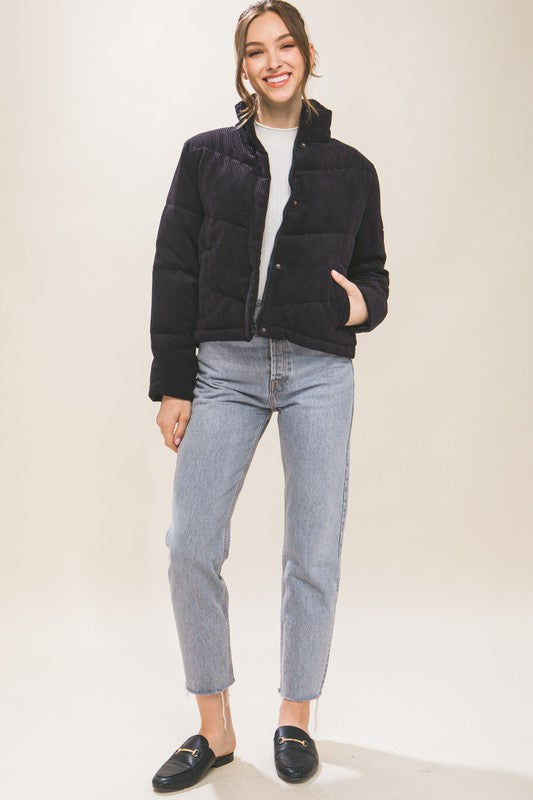 Allie Corduroy Puffer Jacket