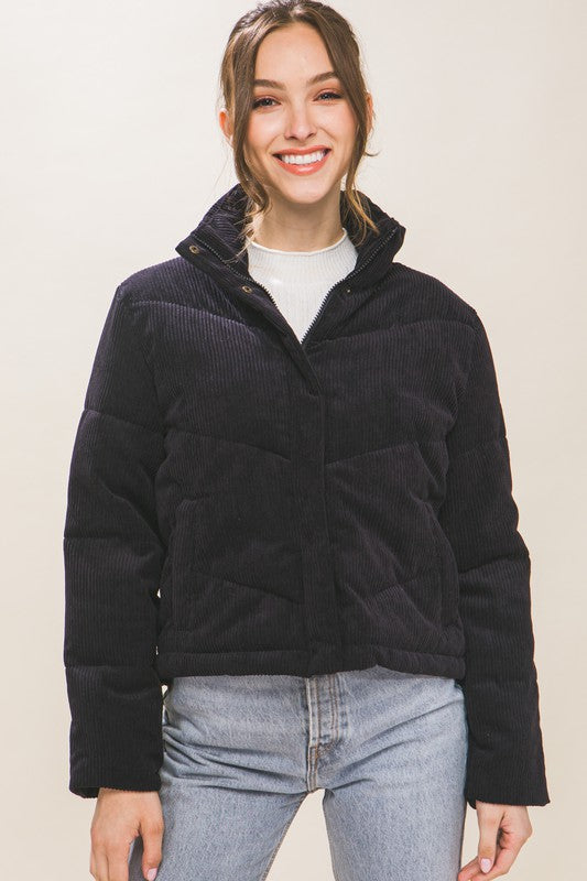 Allie Corduroy Puffer Jacket