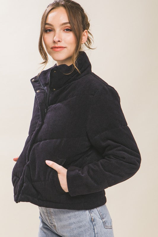 Allie Corduroy Puffer Jacket