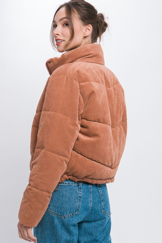 Allie Corduroy Puffer Jacket