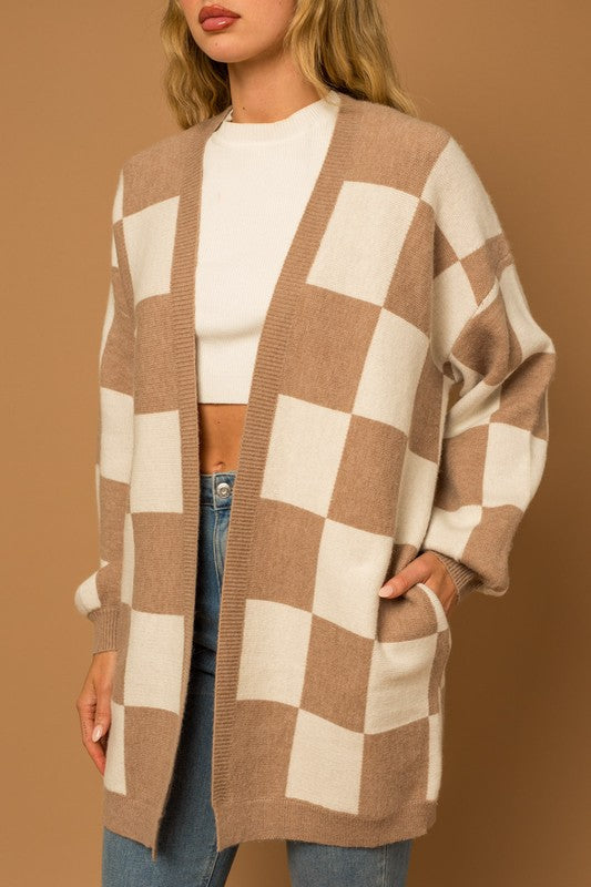 Clara Checker Cardigan