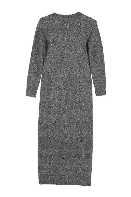 WINNIE V-Neck Sweater Maxi Dress