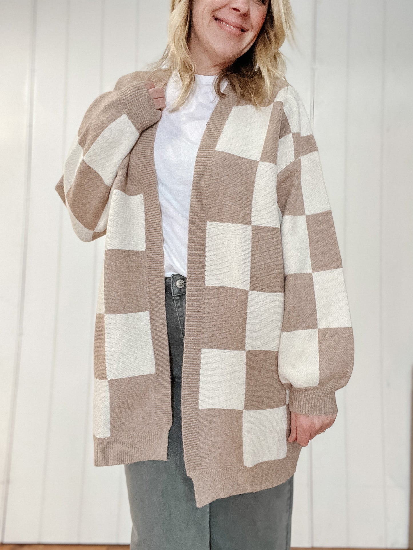 Clara Checker Cardigan