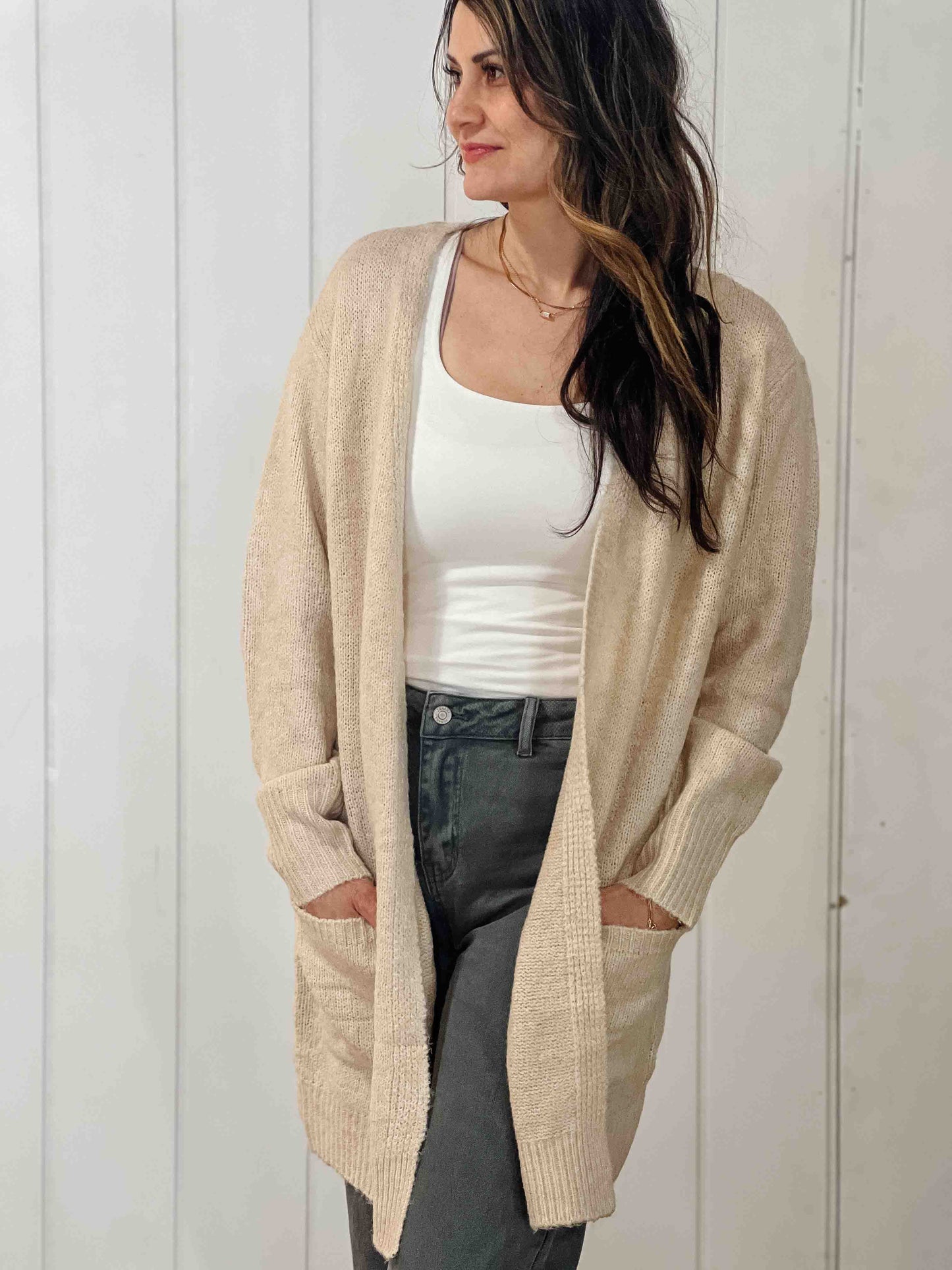 Emarie  Long Knit Cardigan