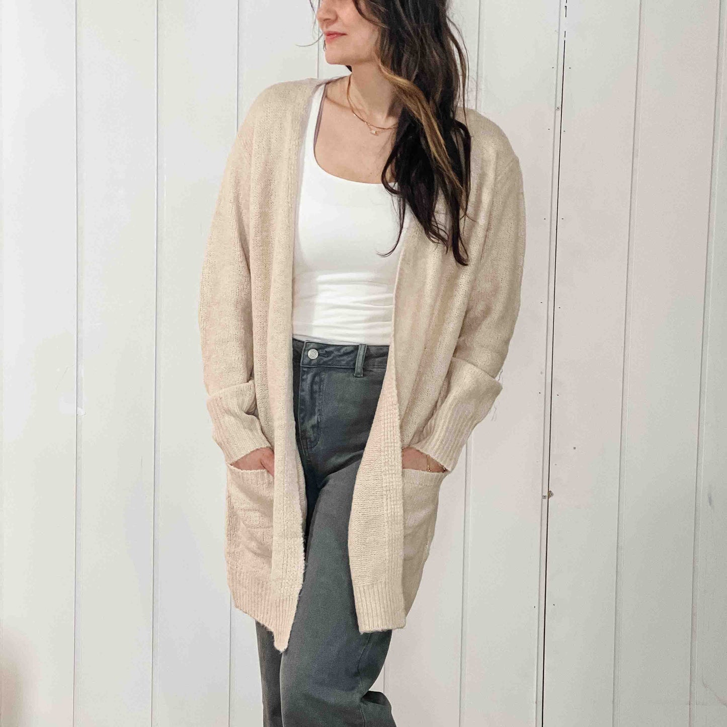 Emarie  Long Knit Cardigan